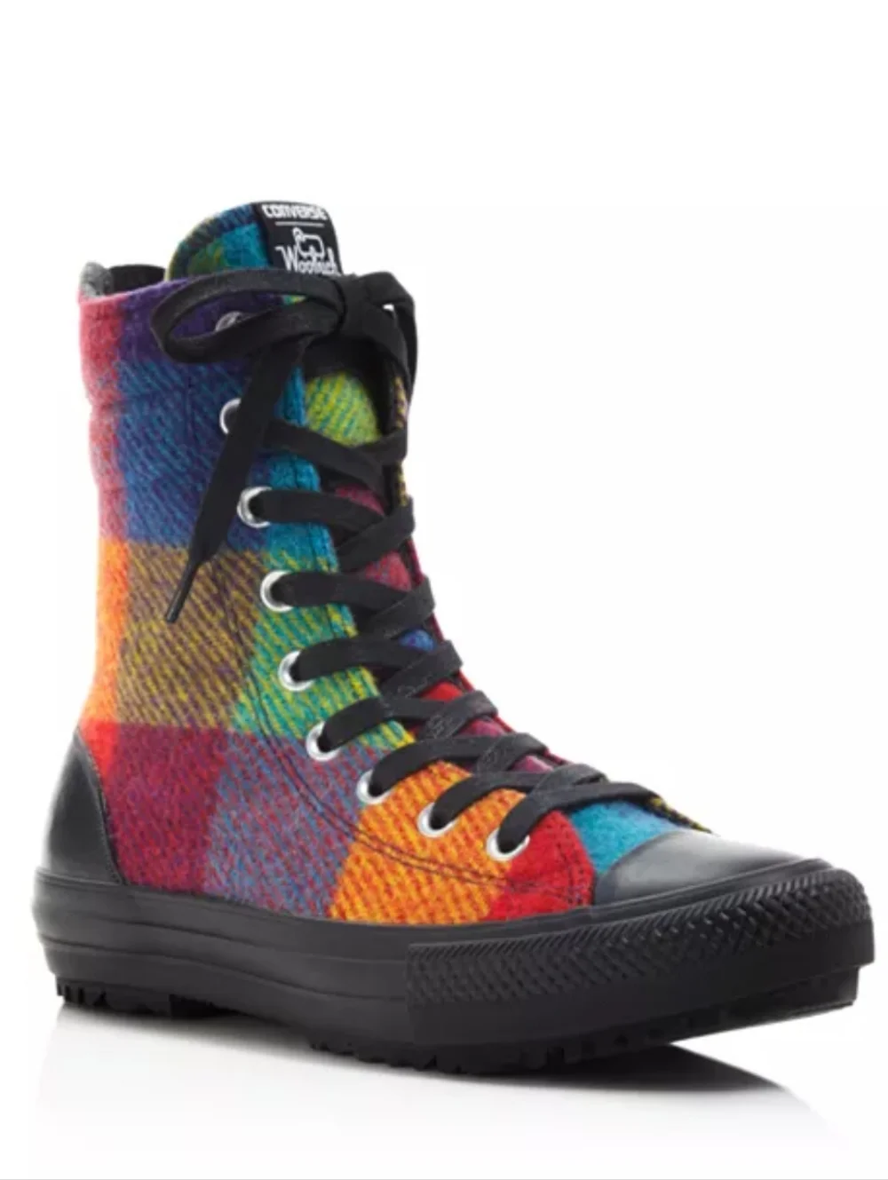 Converse Plaid High-Top Sneakers in Multicolor - Picture 1 of 9